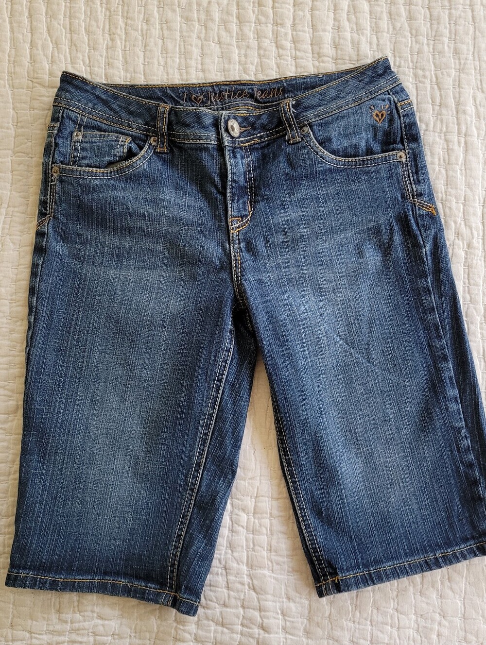 Justice Jeans Denim Bermuda Shorts Size 16R